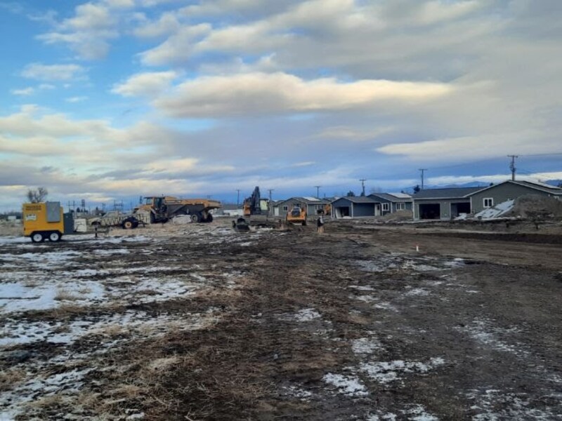 Blacktail Solar Homes Subdivision view looking west