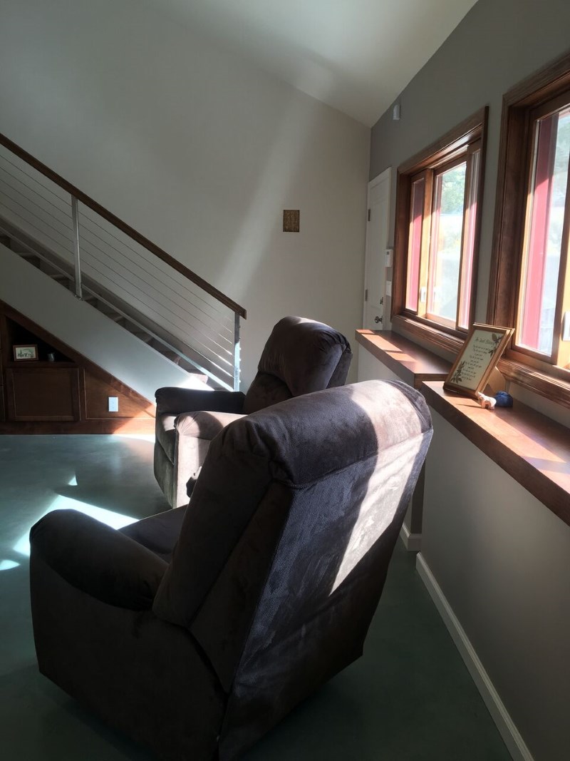 Image of interior of a room with a similar solar room heater