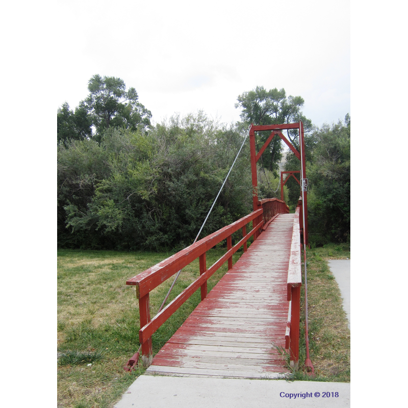 Campground bridge across the Beaverhead